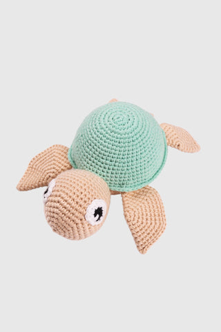 Totzee; Amigurumi Kaplumbağa Oyuncak Su Yeşili; Amigurumi Turtle Doll Sea Green