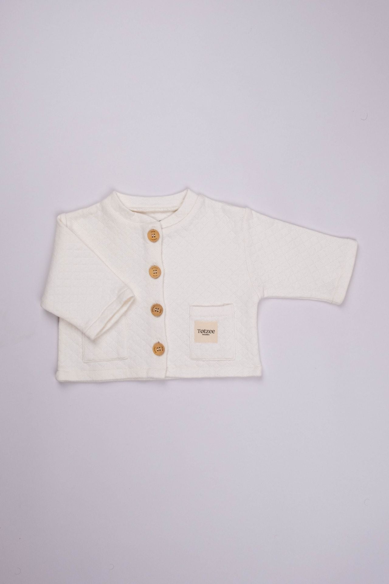 Totzee; Düğmeli Basic Ceket Ekru; Buttoned Basic Jacket Ekru