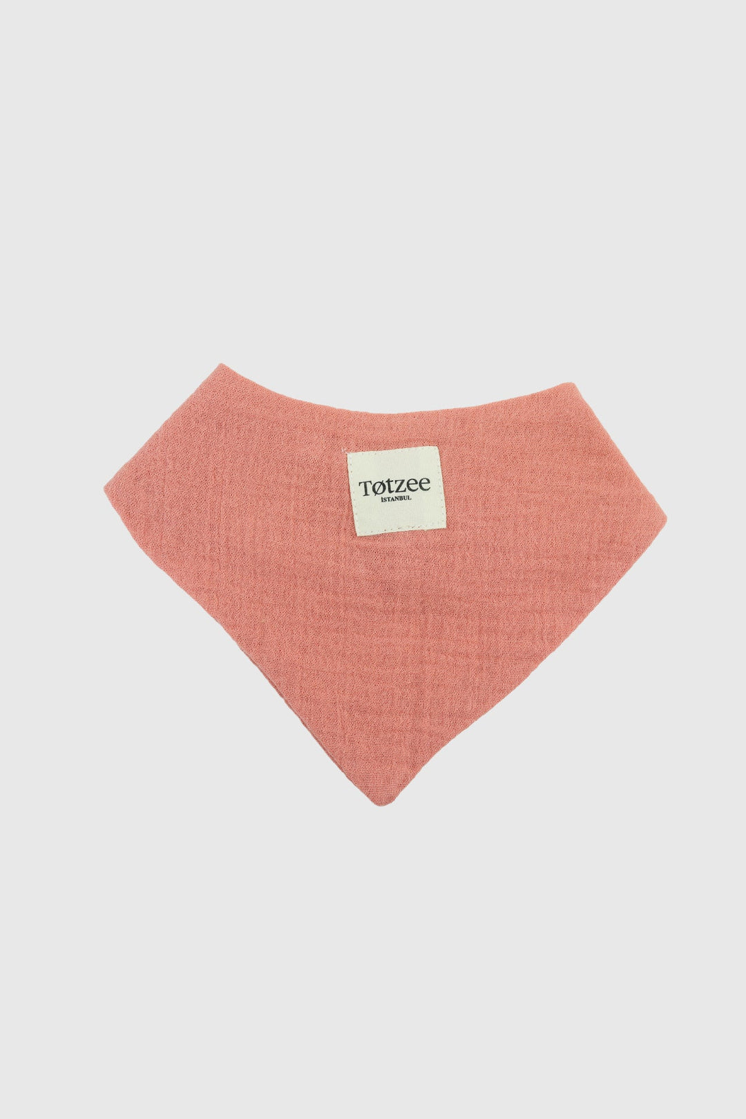Totzee; Müslin Fular Önlük Mercan Rengi; Muslin Bandana Bibs Coraline