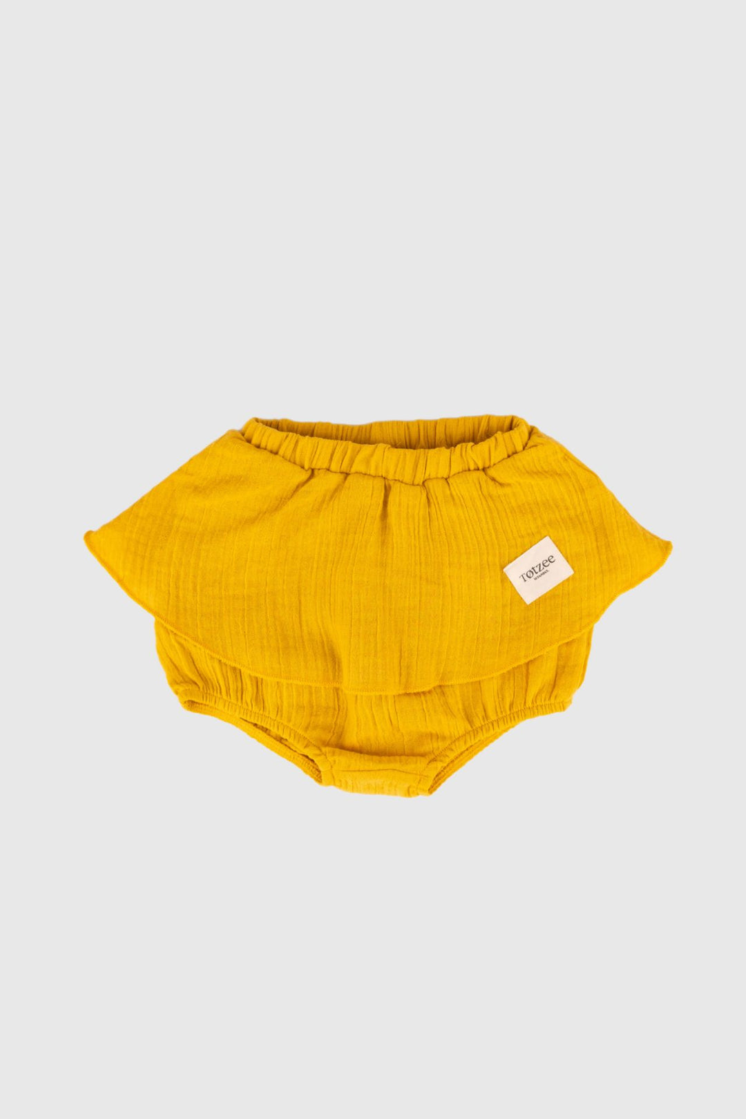 Totzee; Müslin Etekli Şort Sonbahar Sarısı; Muslin Bloomer Skirt Autumn Yellow