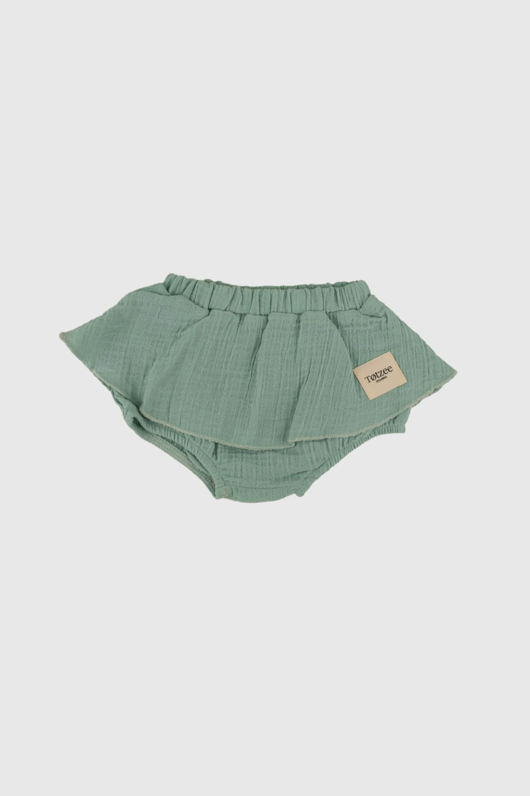 Totzee; Müslin Etekli Şort Camgöbeği; Muslin Bloomer Skirt Cyan