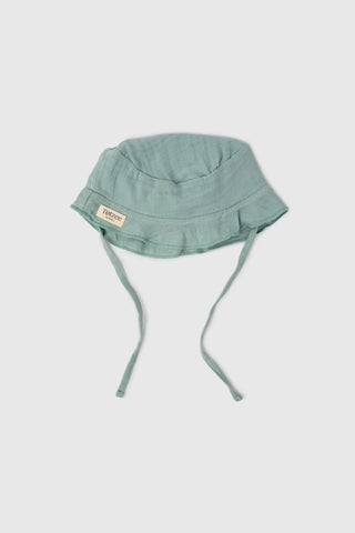 Totzee; Müslin Bucket Bağcıklı Şapka Camgöbeği; Muslin Bucket Lace Up Hat Cyan