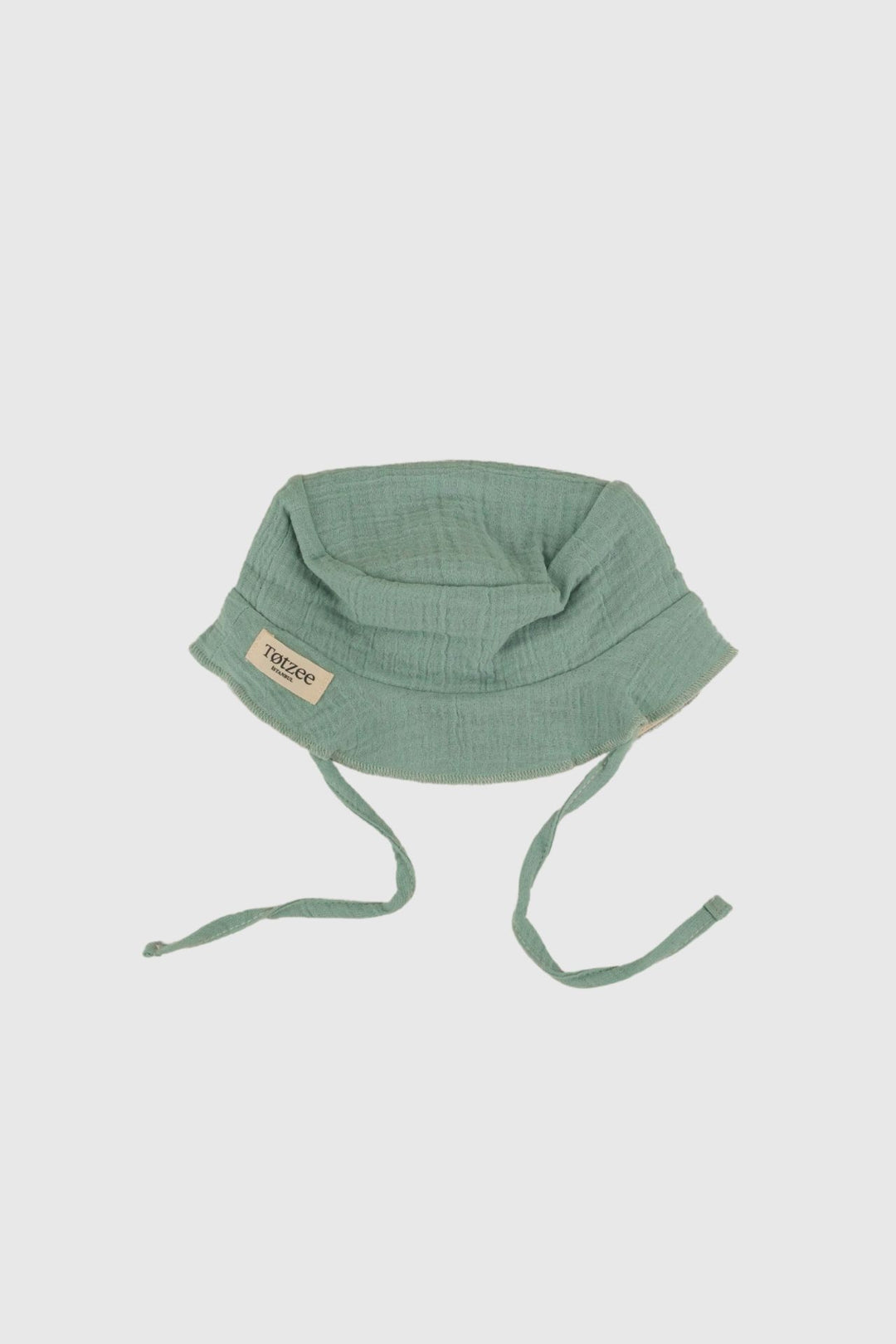 Totzee; Müslin Bucket Bağcıklı Şapka Camgöbeği; Muslin Bucket Lace Up Hat Cyan