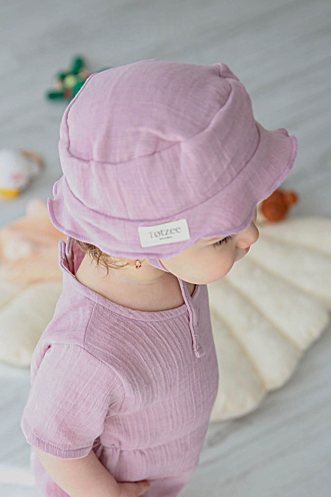 Totzee; Müslin Fiyonklu Saç Bandı Lila; Muslin Bow Headband Lilac