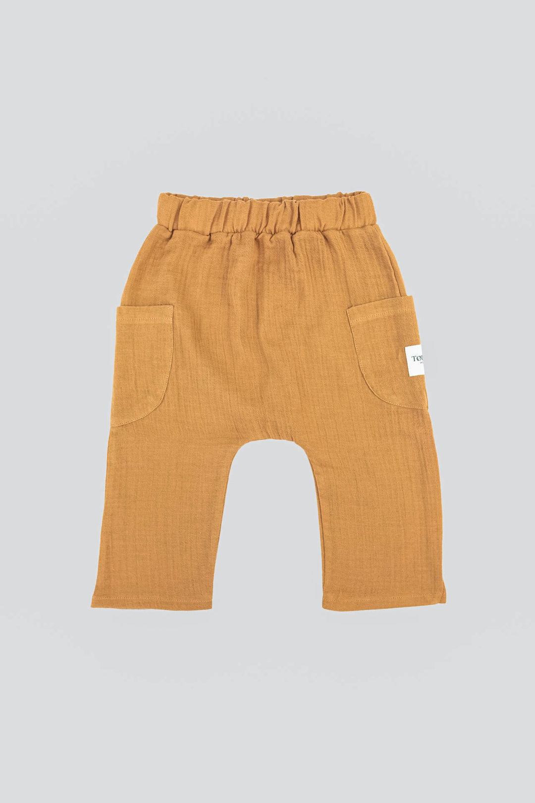 Totzee; Müslin Cepli Pantolon Camel Kahverengi; Muslin Pocket Trousers Camel Brown