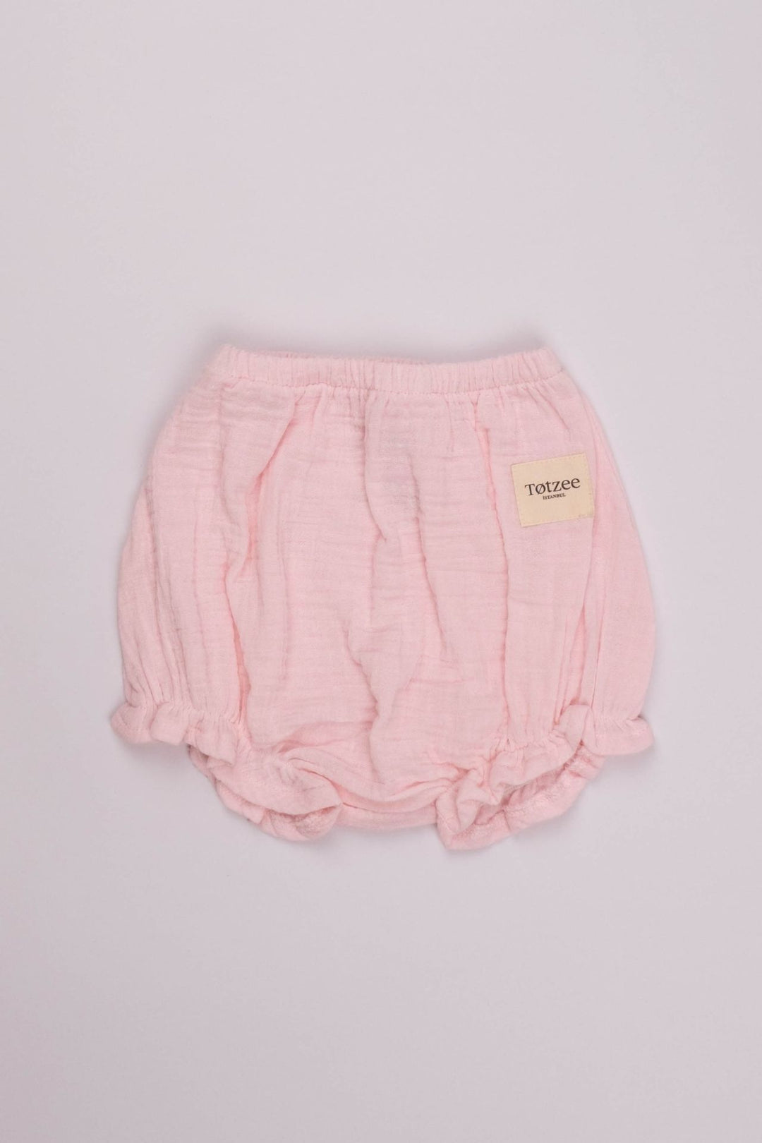 Totzee; Müslin Fırfırlı Şort Pembe; Muslin Ruffled Bloomer Pink