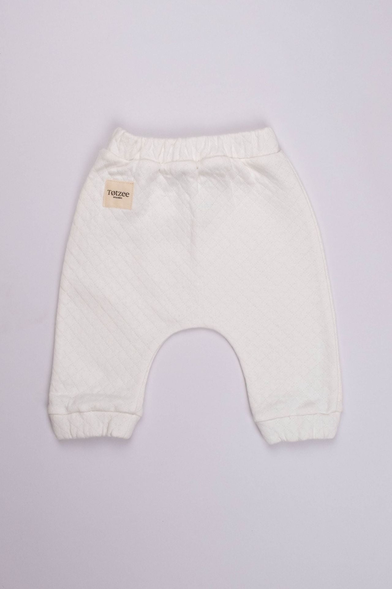 Totzee; Kapitone Harem Pantolon Ekru; Quilted Harem Trousers Ecru