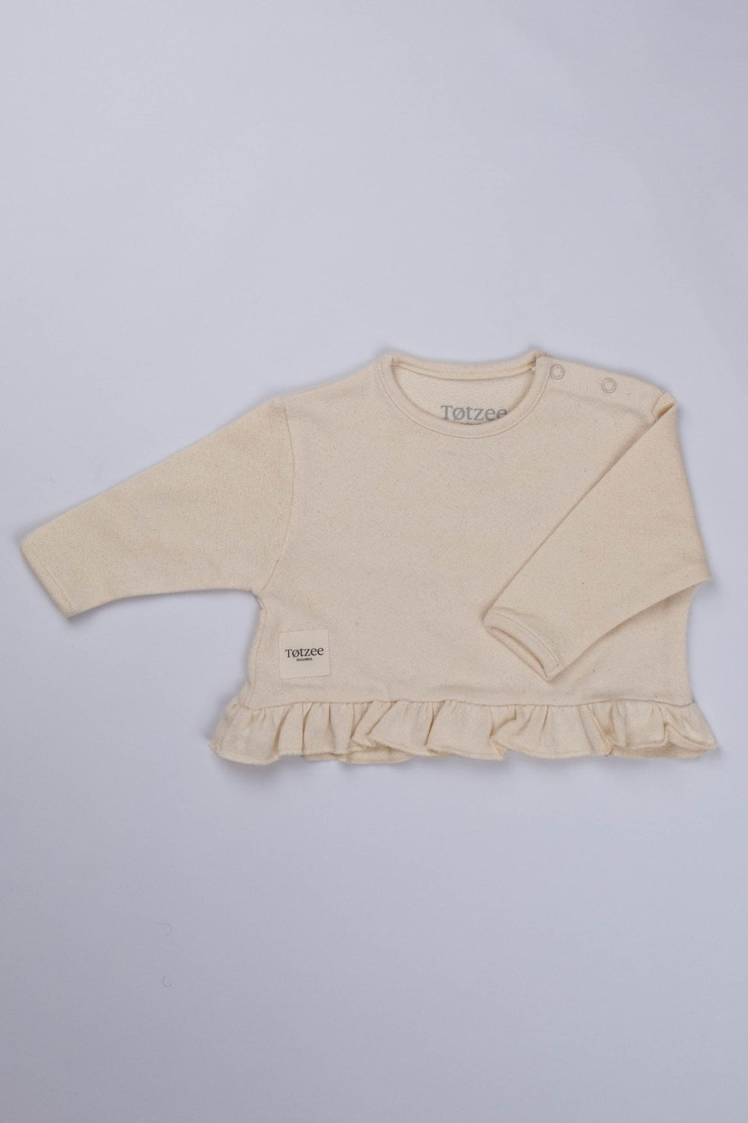 Totzee; Fırfırlı Üst Bej; Ruffled Top Beige