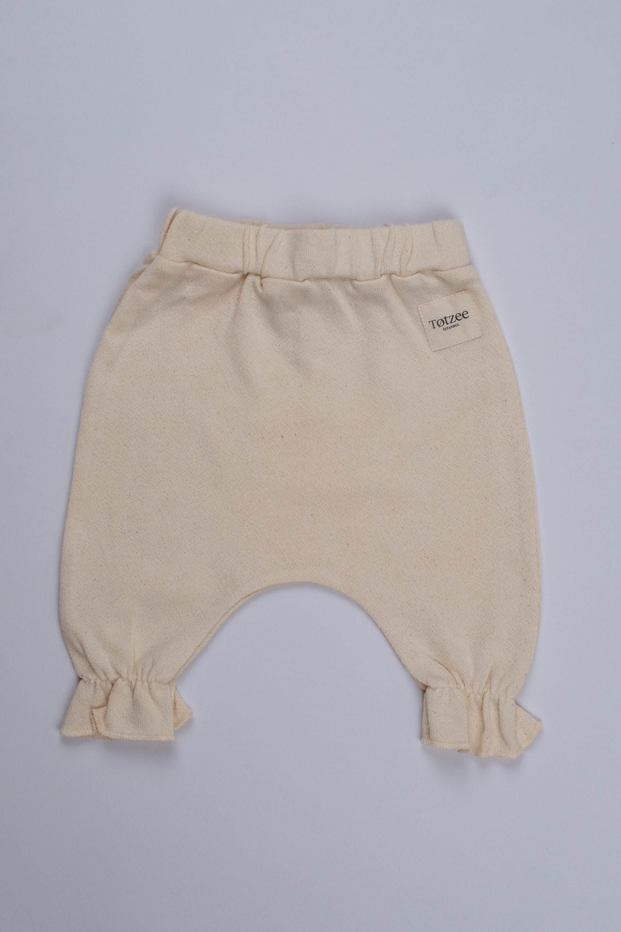 Totzee; Fırfırlı Pantolon Bej; Ruffled  Trousers Beige
