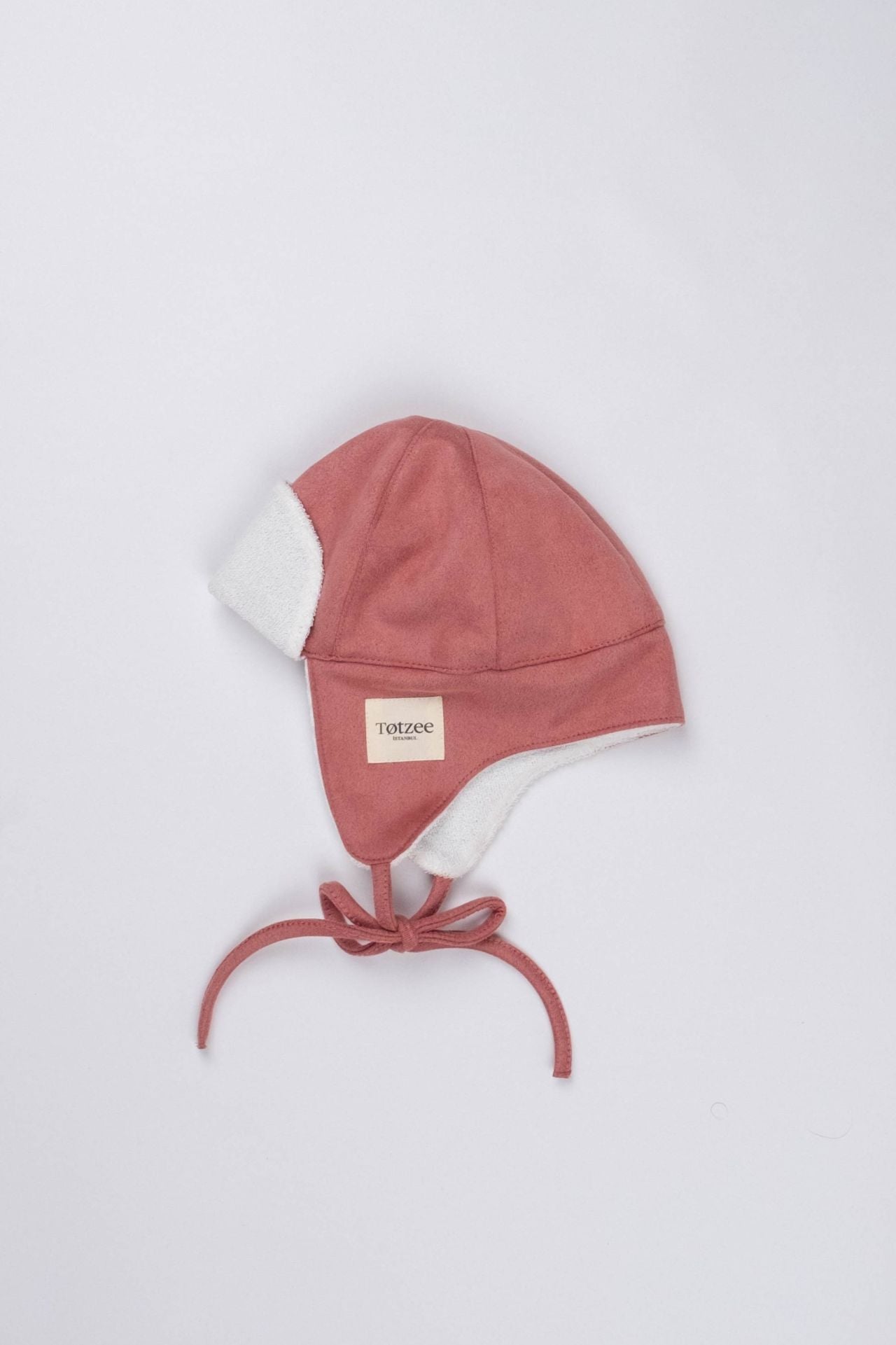 Totzee; Scuba Süet Kulaklı Şapka Gül Kurusu; Scuba Suede Earflap Hat Rosewood
