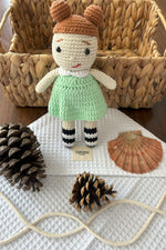 Amigurumi Doll Green – Handmade Crochet Baby Toy Totzee