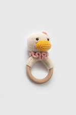 Totzee; Amigurumi Ördek Çıngırak Krem; Amigurumi Duck Rattle Cream