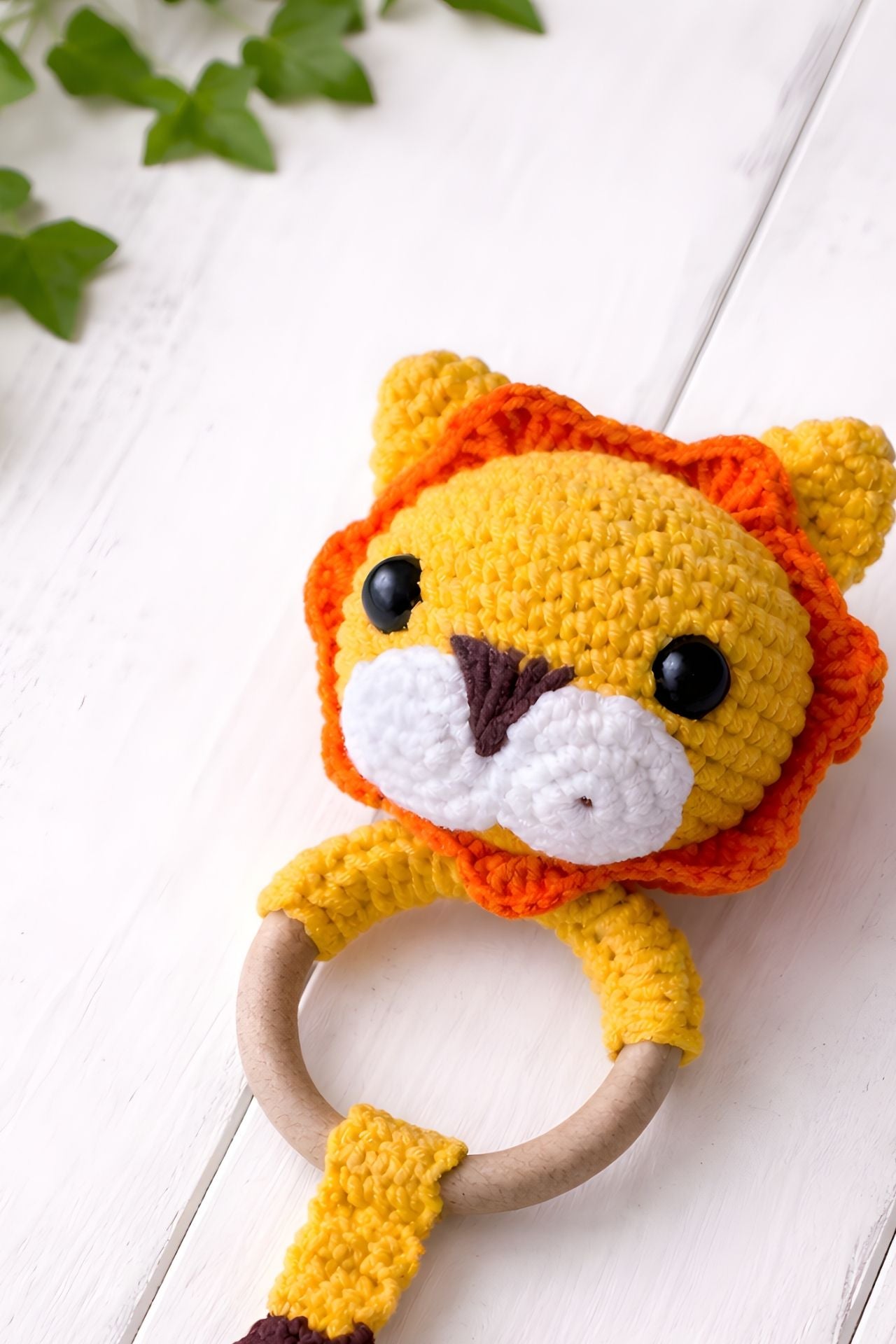 Totzee; Amigurumi Aslan Çıngırak Sarı; Amigurumi Lion Rattle Yellow