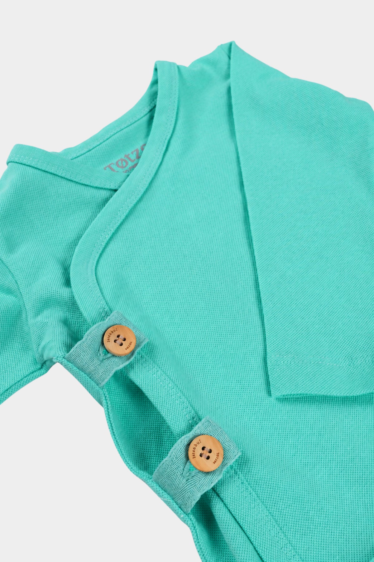 Totzee; Düğmeli Kruvaze Üst Mint Yeşili; Buttoned  Double-Breasted Top Mint Green