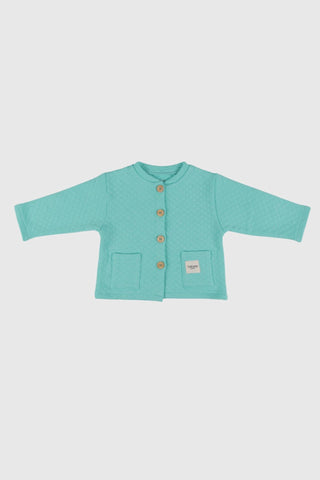 Totzee; Düğmeli Basic Ceket Mint Yeşili; Buttoned Basic Jacket Mint Green