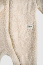 Totzee; Kapüşonlu Pelüş Tulum Vanilya Rengi; Hooded Plush Romper Vanilla
