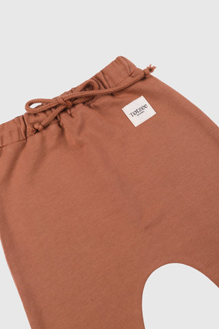 Totzee; Bağcıklı Basic Pantolon Camel Kahverengi; Jogger Basic Trousers Camel Brown