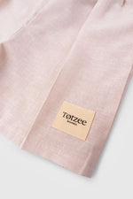 Totzee; Keten Pileli Şort Fildişi; Linen Pleated Shorts Ivory