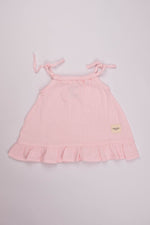 Totzee; Müslin İp Askılı Elbise Pembe; Muslin Strapped Dress Pink