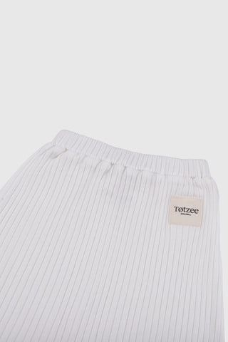 Totzee; Fitilli Pantolon Ekru; Ribbed Trousers Ecru