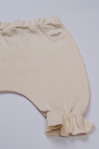 Totzee; Fırfırlı Pantolon Bej; Ruffled  Trousers Beige