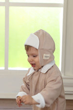 Totzee; Scuba Süet Kulaklı Şapka Latte; Scuba Suede Earflap Hat Lattle