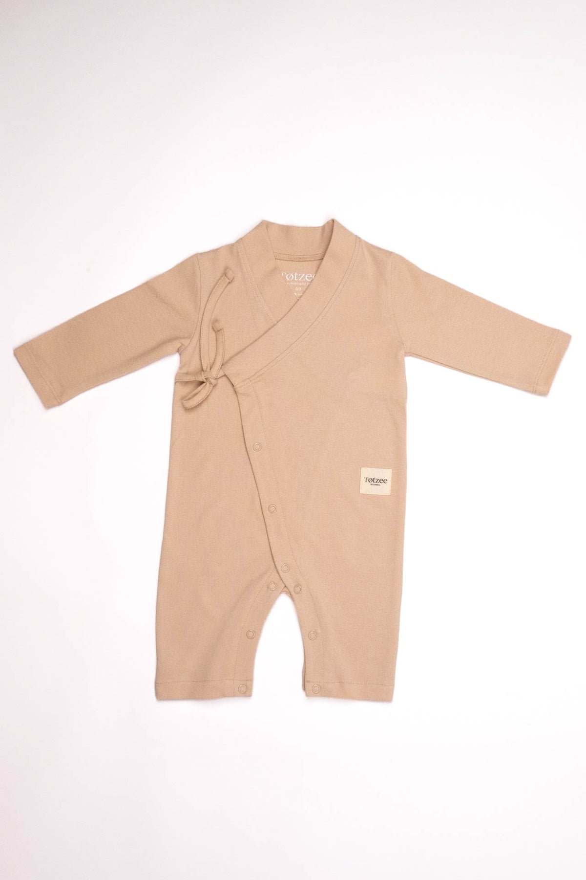 Totzee; Uzun Kimono Tulum Çakıltaşı; Long Kimono Jumpsuit Stone Beige