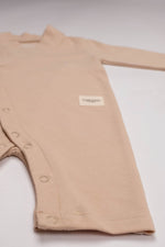 Totzee; Uzun Kimono Tulum Çakıltaşı; Long Kimono Jumpsuit Stone Beige