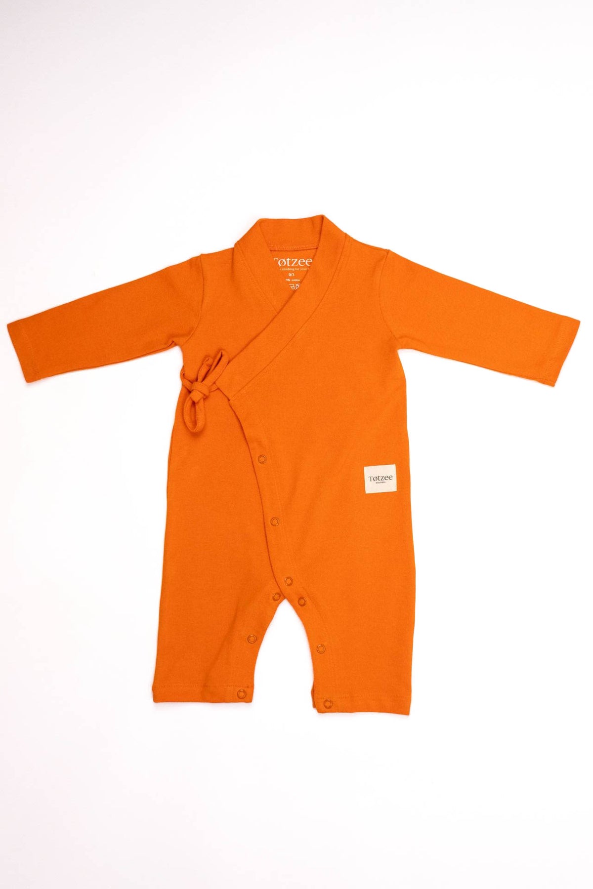 Totzee; Uzun Kimono Tulum Portakal Çiçeği; Long Kimono Jumpsuit Light Orange