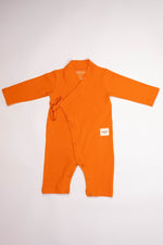 Totzee; Uzun Kimono Tulum Portakal Çiçeği; Long Kimono Jumpsuit Light Orange