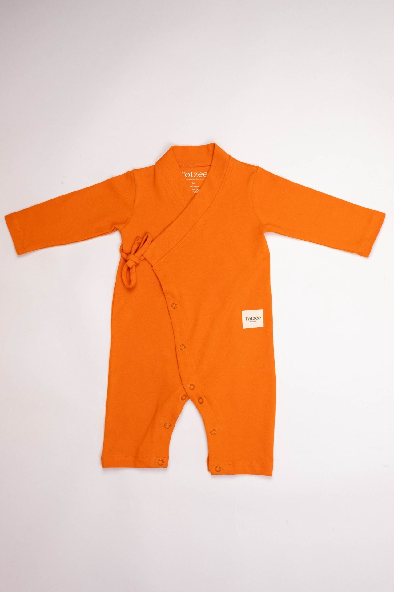 Totzee; Uzun Kimono Tulum Portakal Çiçeği; Long Kimono Jumpsuit Light Orange