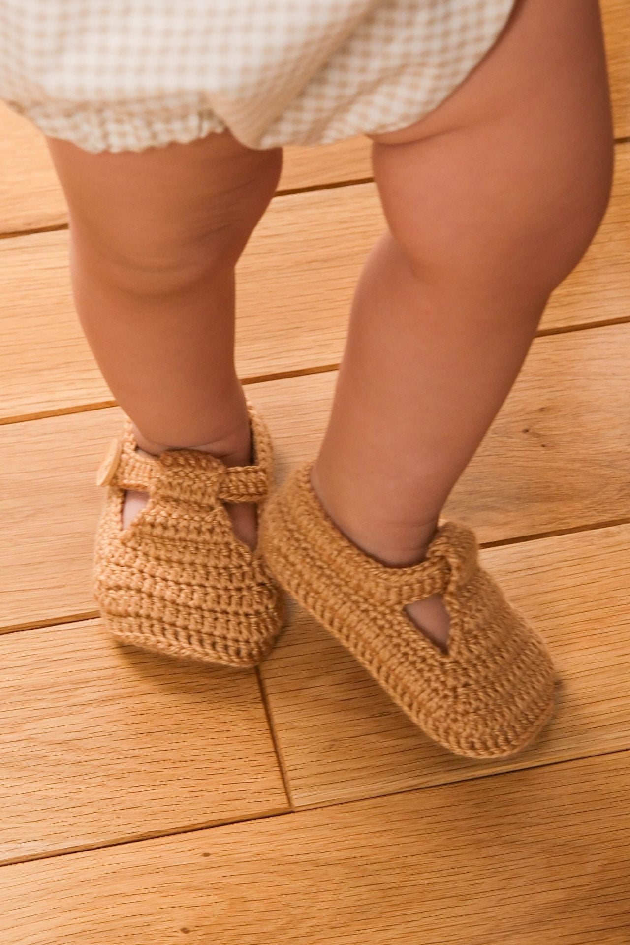 Totzee; Bantlı Patik Latte; Strap Booties Latte