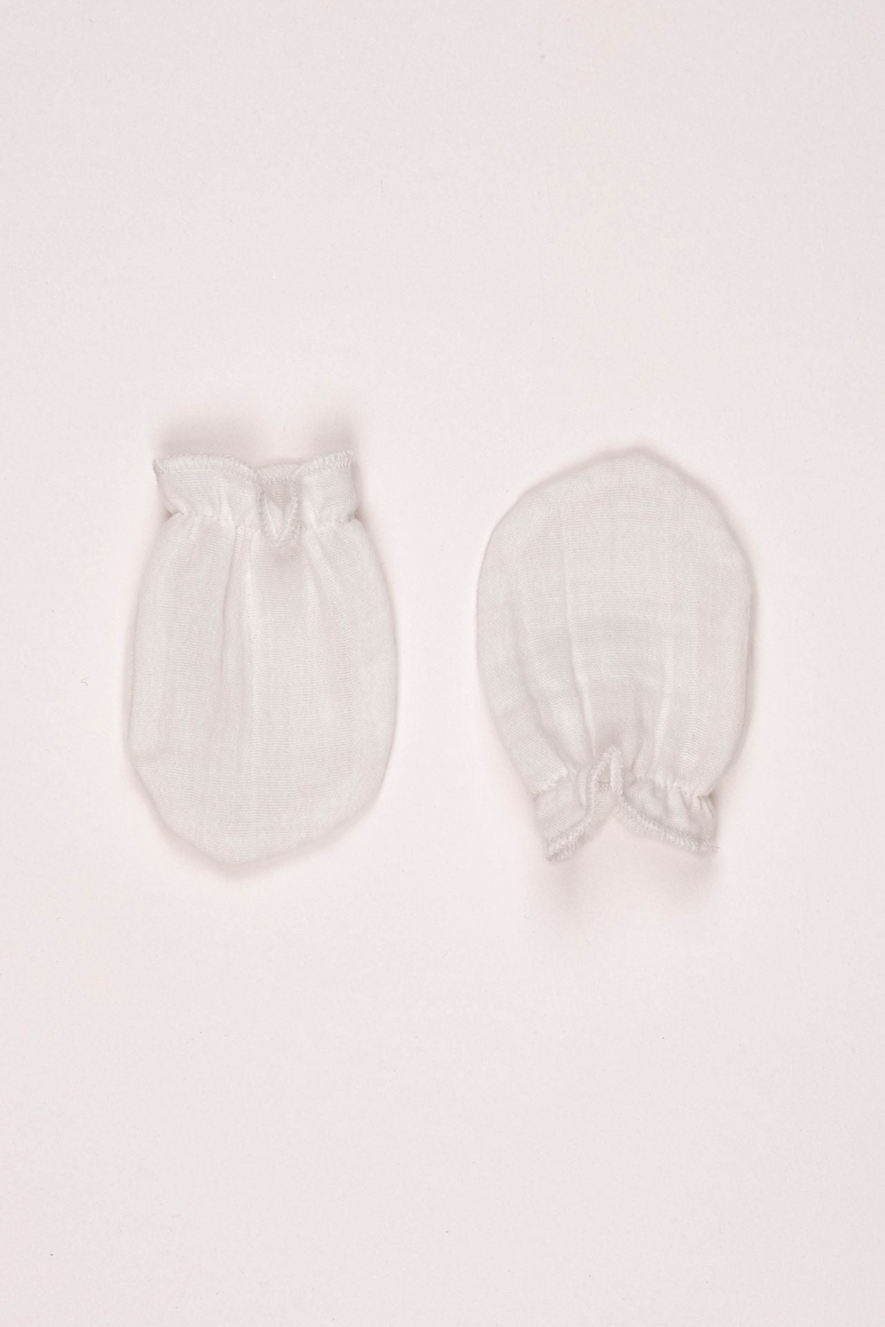 Totzee; Müslin Yenidoğan Eldiven Ekru; Muslin Newborn Mittens Ecru